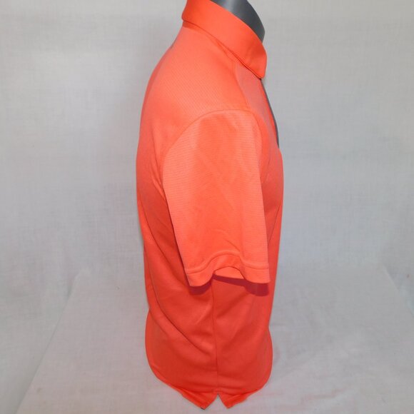 Under Armour UA Tech Shirt Racer Red Pitch Gray Orange Mens S Golf Polo - Picture 6 of 9